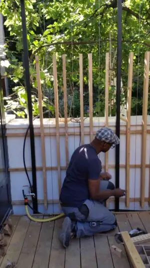 Pergola jardin de ville