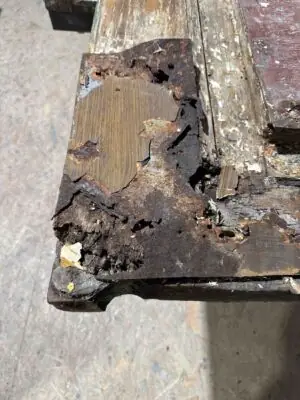 Corrosion plaques de renfort en acier en U détail