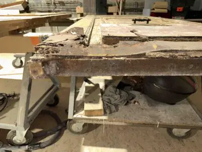 Corrosion plaques de renfort en acier en U détail