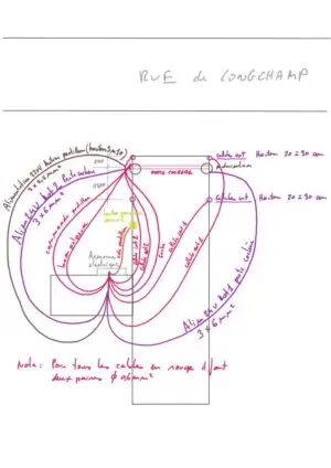 Porte cochère 111 rue de Longchamp plan de principe du câblage des deux motorisations